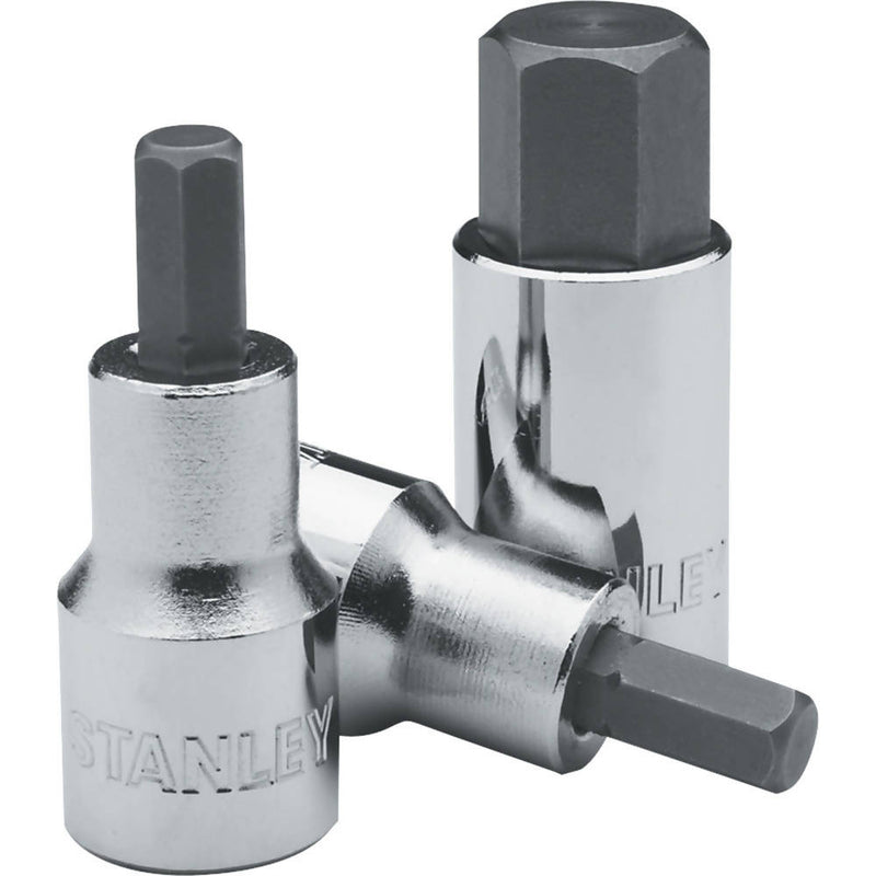 Stanley 1/2" Dr. Long Hexagonal Socket Wrench Bit (MM)
