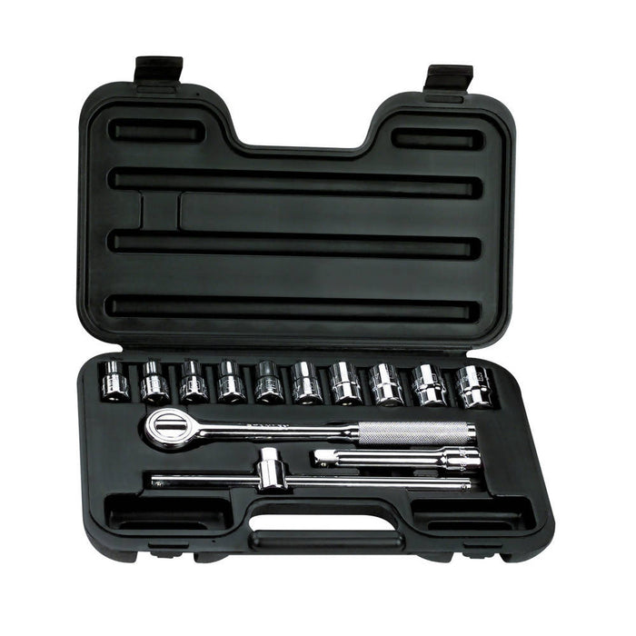 Stanley 1/2" Dr. Metric Fluted Socket Set - 14 Pieces (MM)