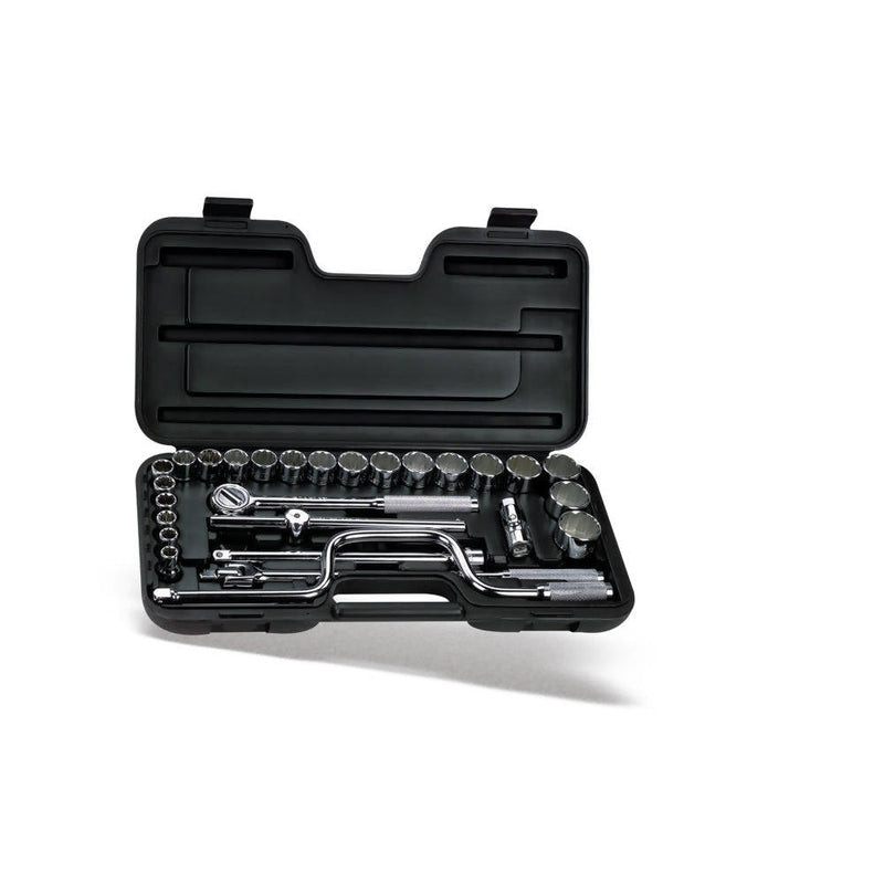 Stanley 1/2" Dr. Metric Ribbed Socket Set - 29 Pieces (MM)