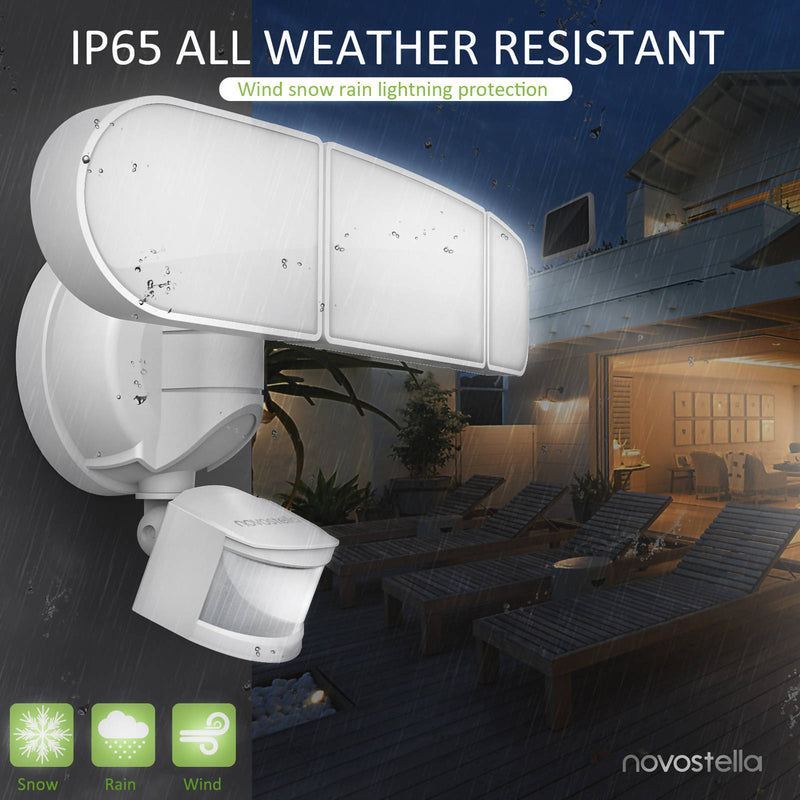 Solar Powered Tunable White Motion Sensor Security Light