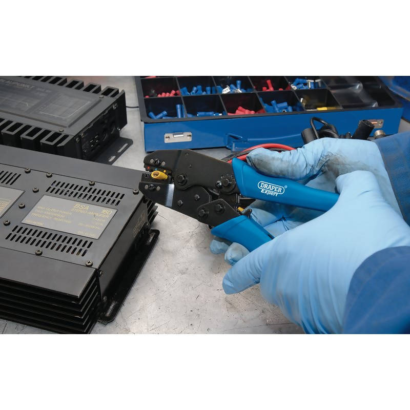 Draper Ratchet Crimping Tool And Terminal Kit, 220mm