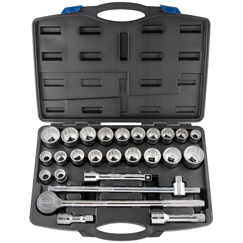 Draper 3/4" Dr. Metric & Imperial Combined Socket Set - 26 Pieces (MM/AF)