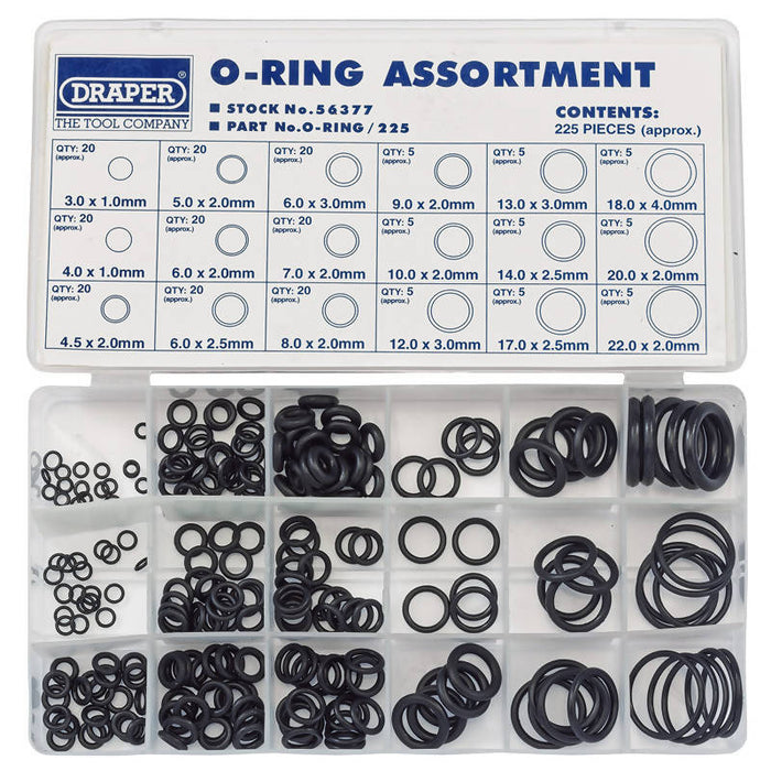 Hardware Machinery O-Ring Assortment Set 419 Piece