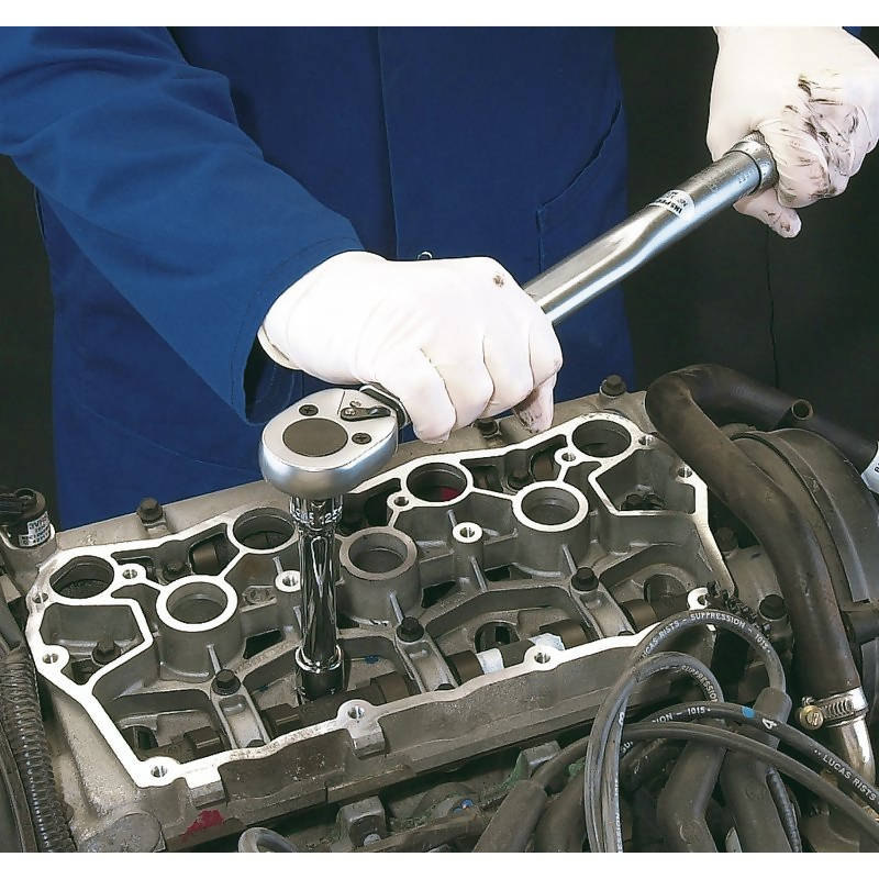 Draper Ratchet Torque Wrench, 1/2" Sq. Dr., 30 - 210Nm/22.1 - 154.9lb-Ft