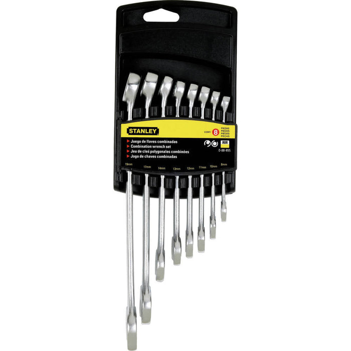Stanley Metric Combination Wrench Set w/8Pcs, 8 Mm - 19 Mm