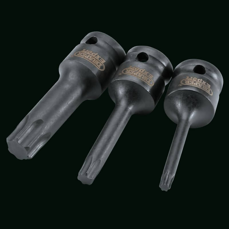 Draper TX-STAR® Socket Bit Set, 1/2" Sq. Dr. (9 Piece)