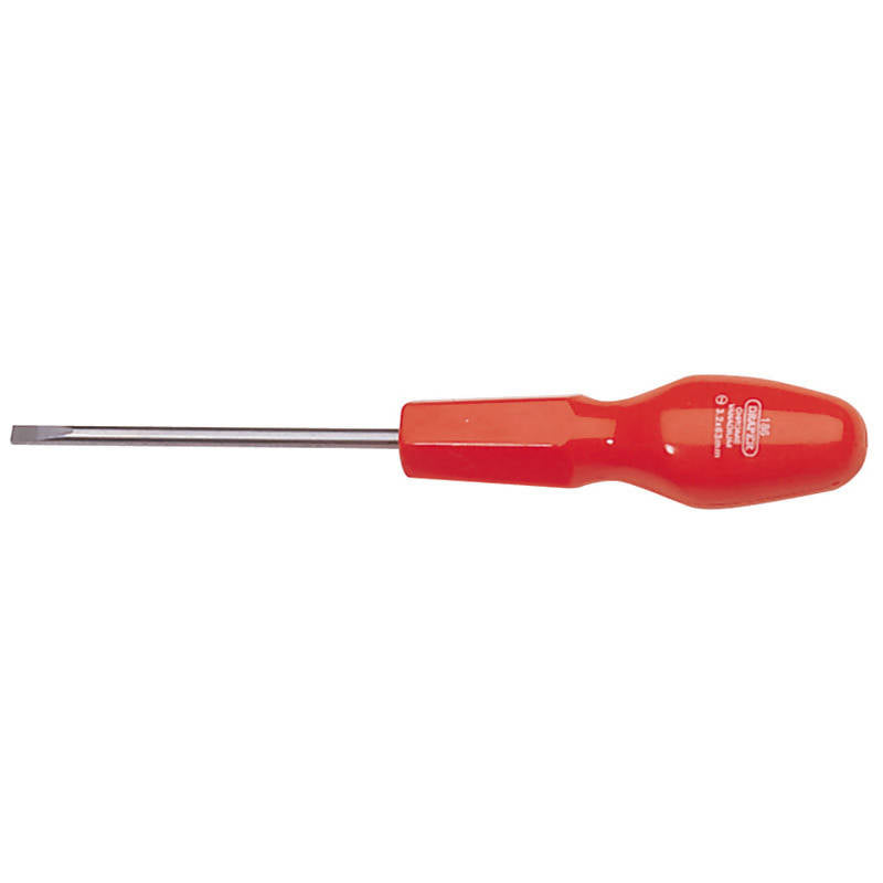 Draper Plain Slot Flared Tip Flat Head Cabinet Pattern Screwdriver